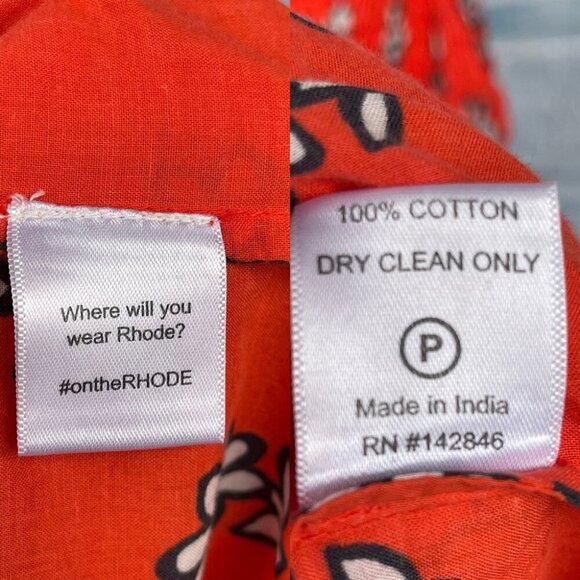 RHODE Harper Smocked Printed floral size xs - Picture 13 of 15